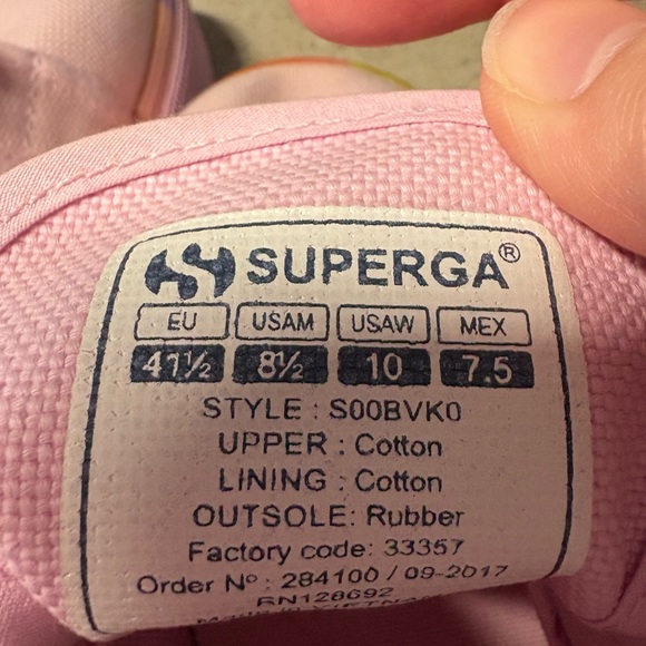 Superga platform sneakers Women's size 8.5 Pastel pink rainbow - Picture 8 of 11